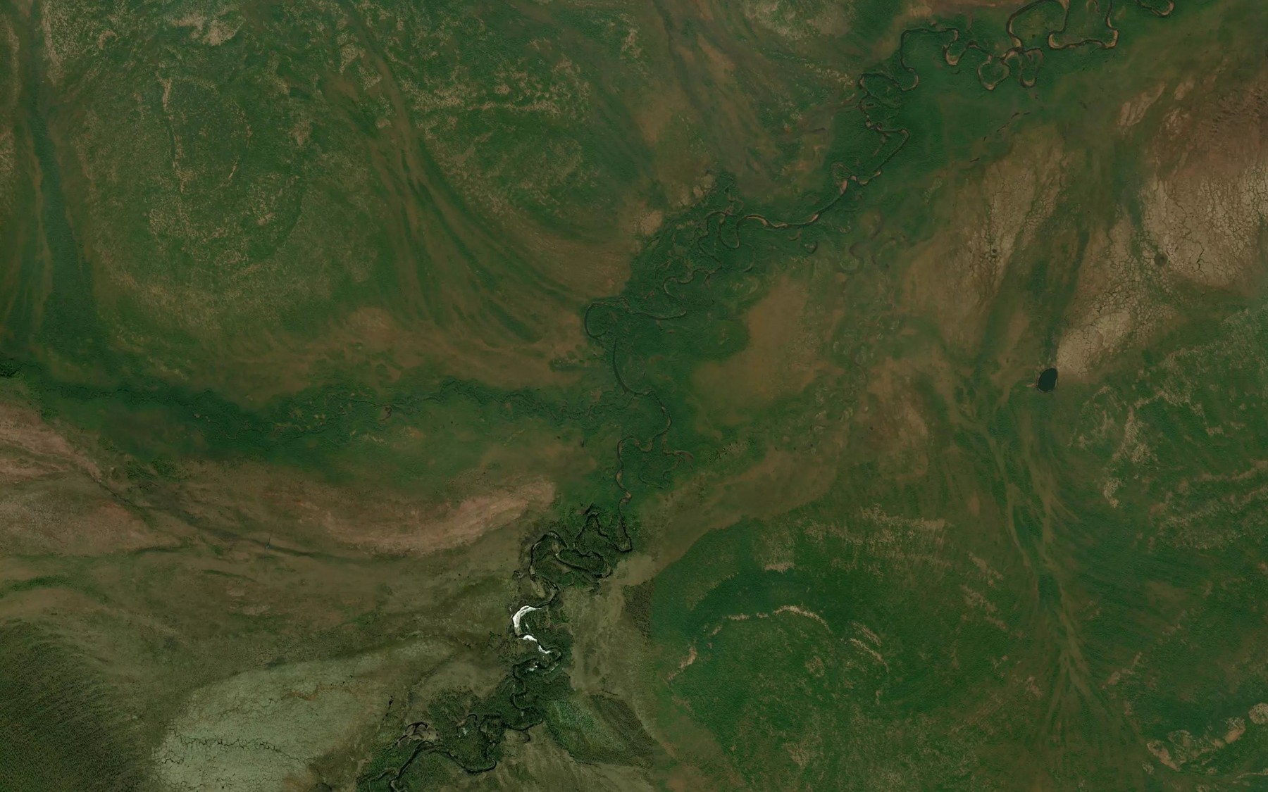 Satellite map of the Ulardakh