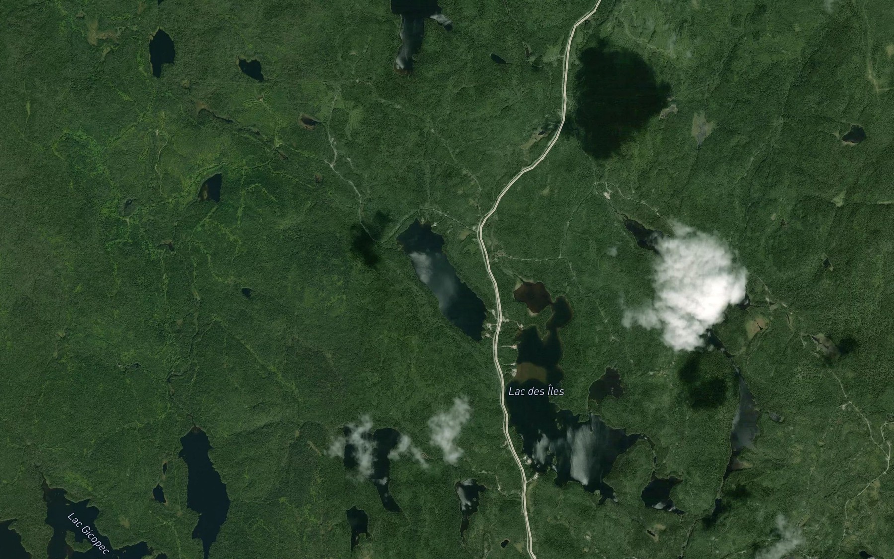 Satellite map of the Lac de la Tente