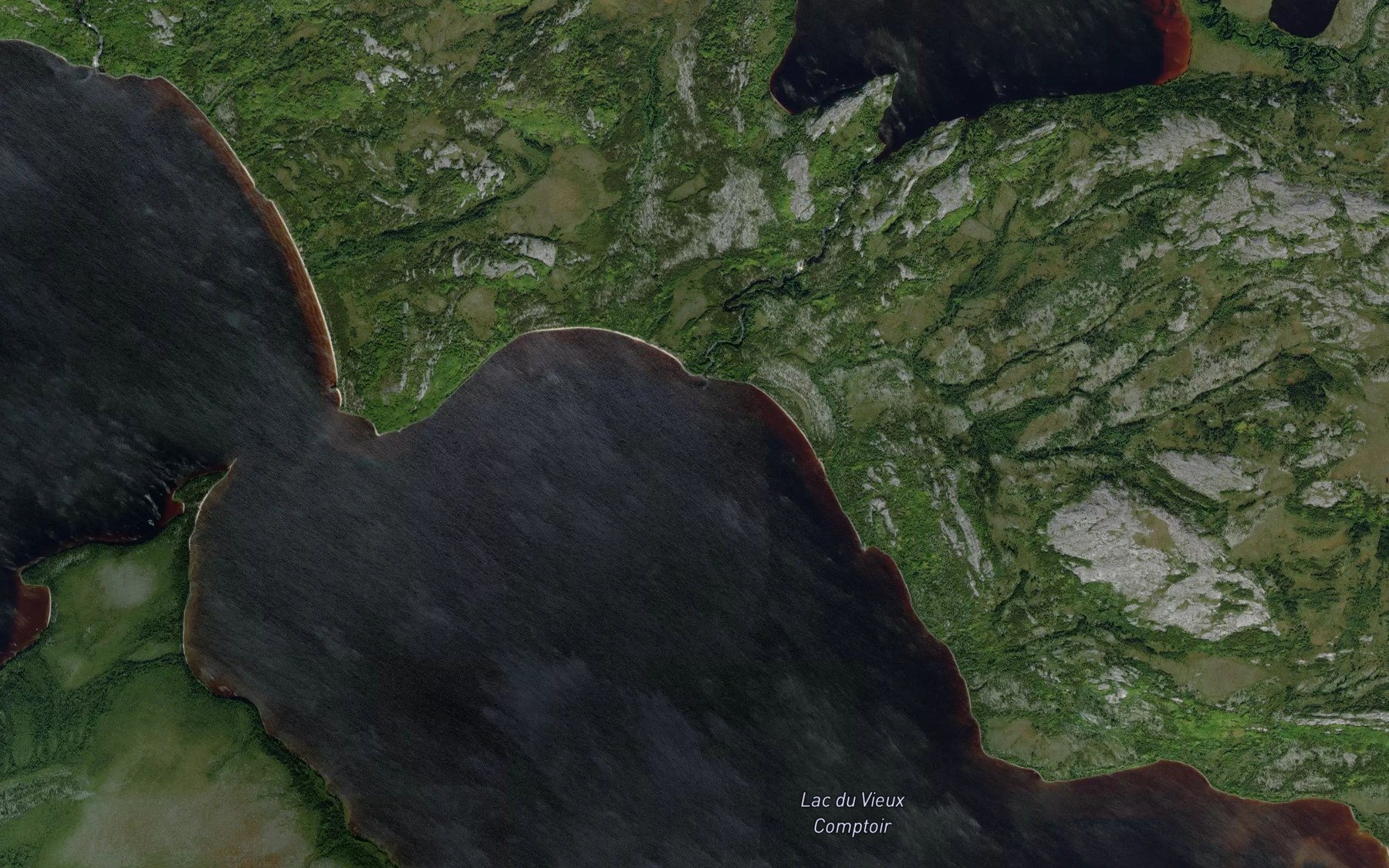 Satellite map of the Ruisseau Wiyaschunis