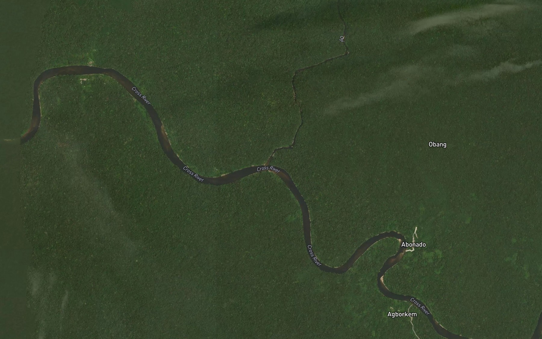 Satellite map of the Oyi