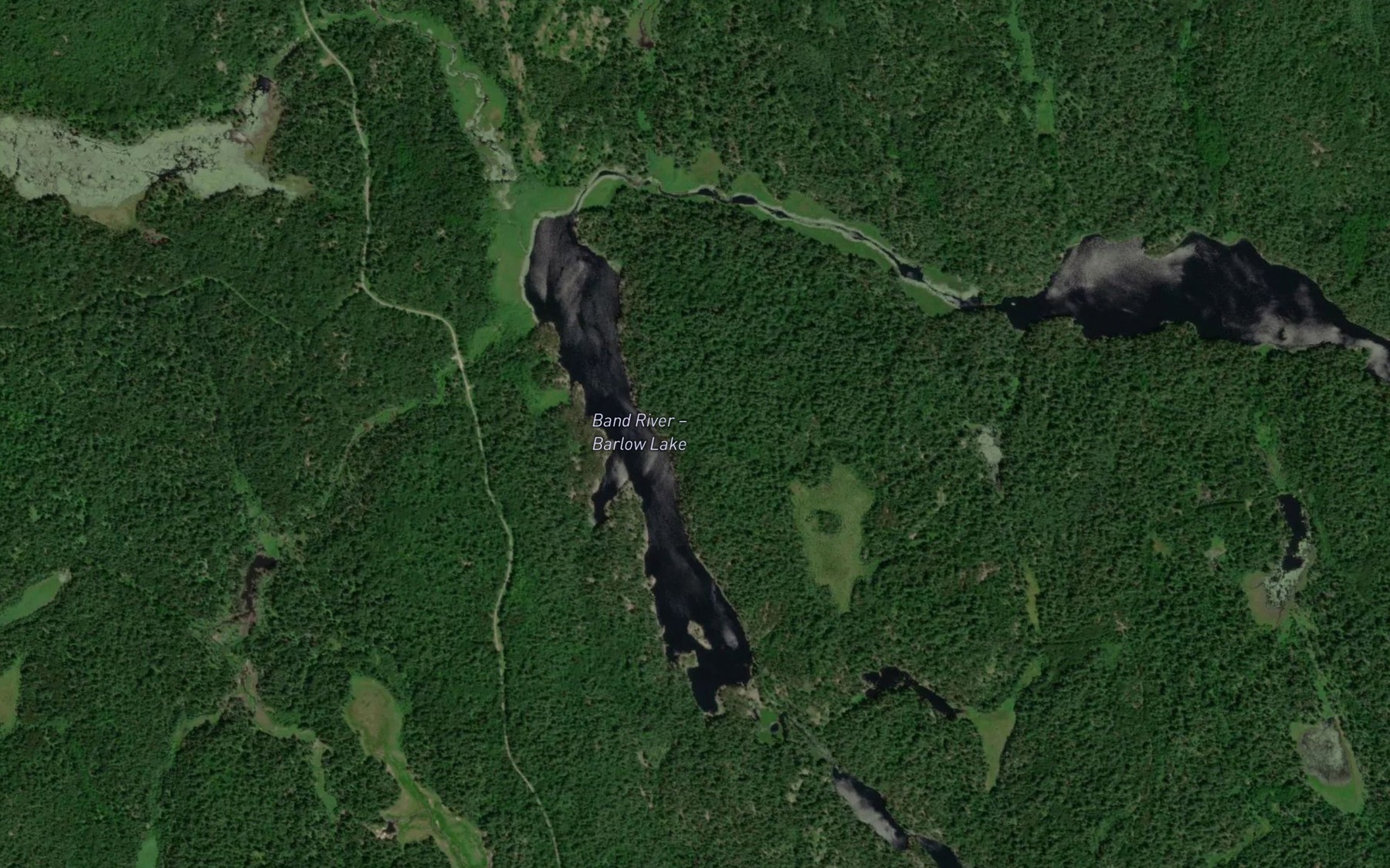 Satellite map of the Big Marsh Lake