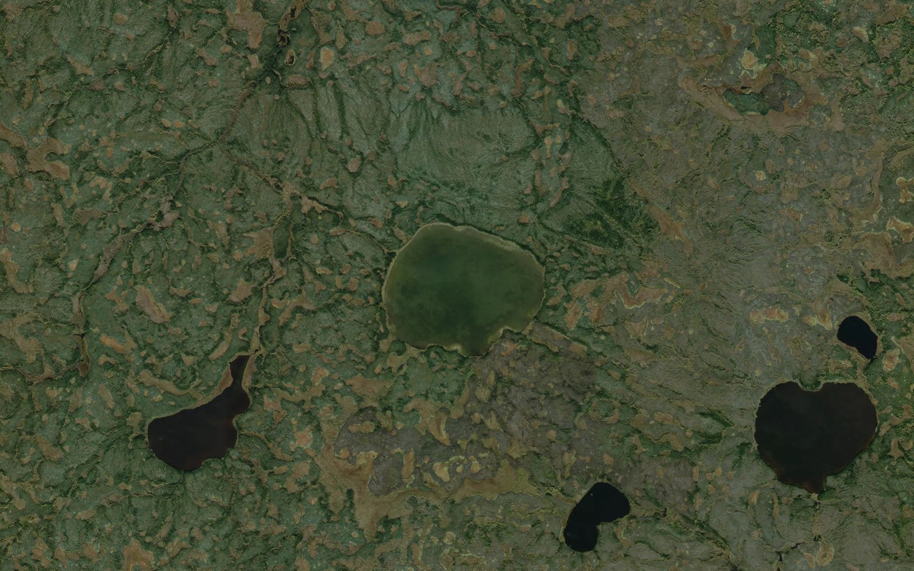 Satellite map of the Atim Lake