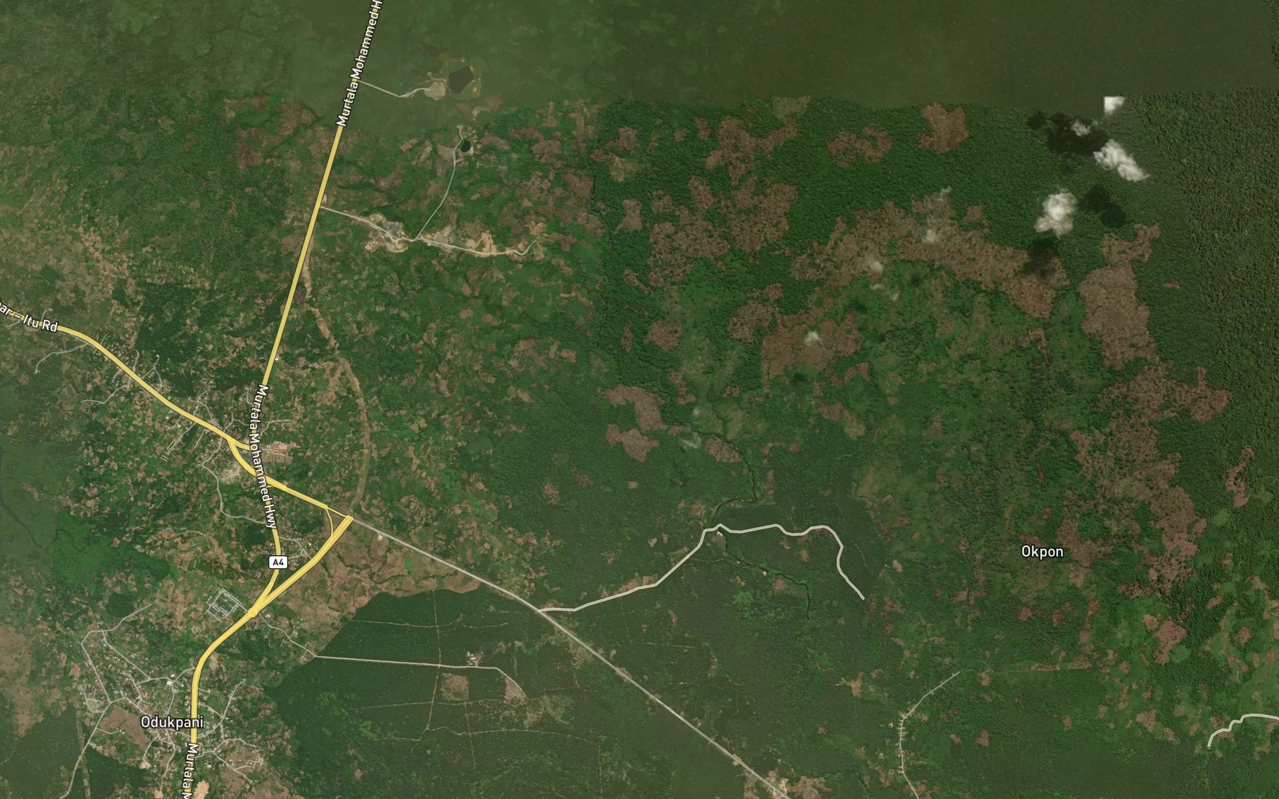 Satellite map of the Erokut