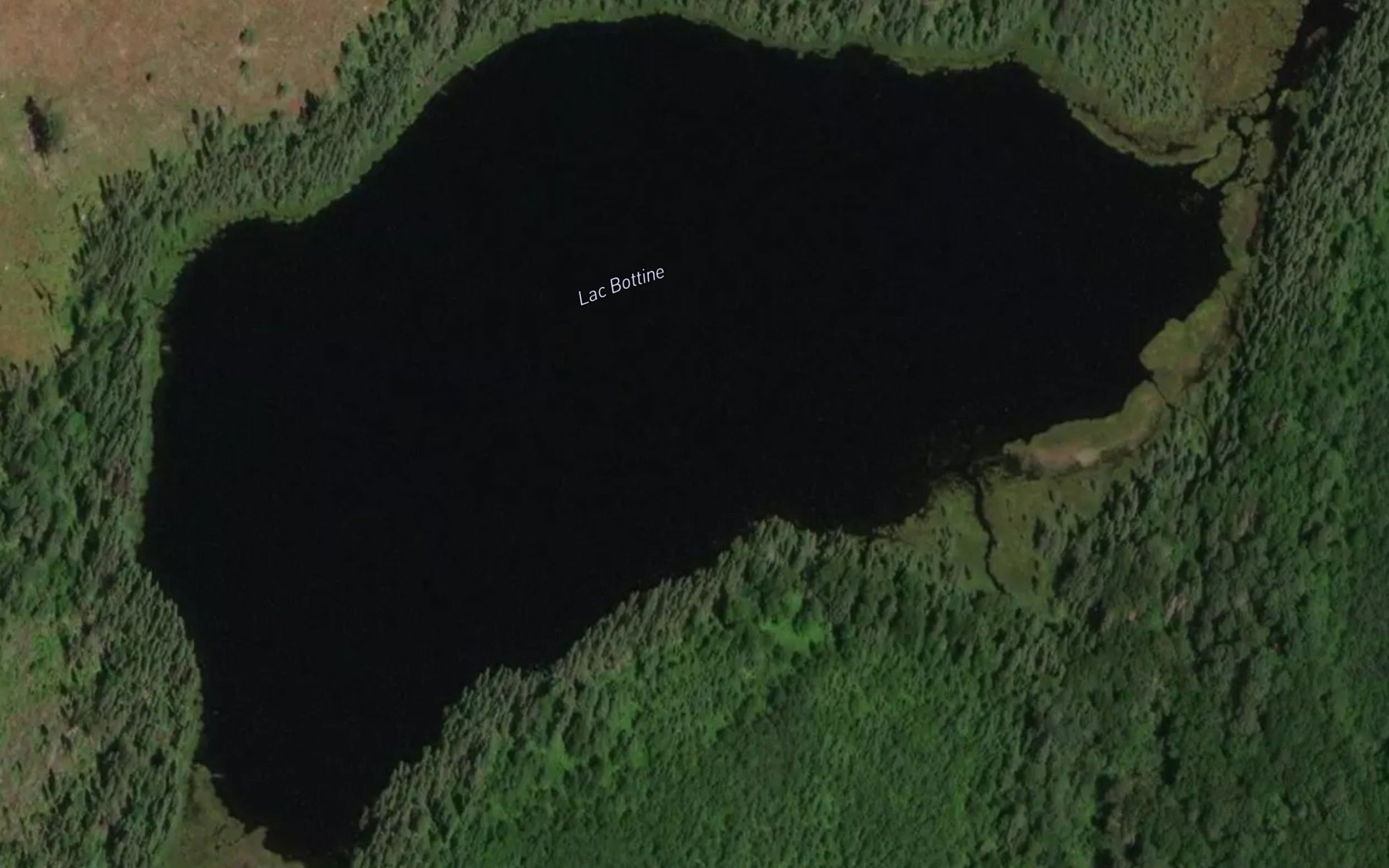 Satellite map of the Lac Bottine