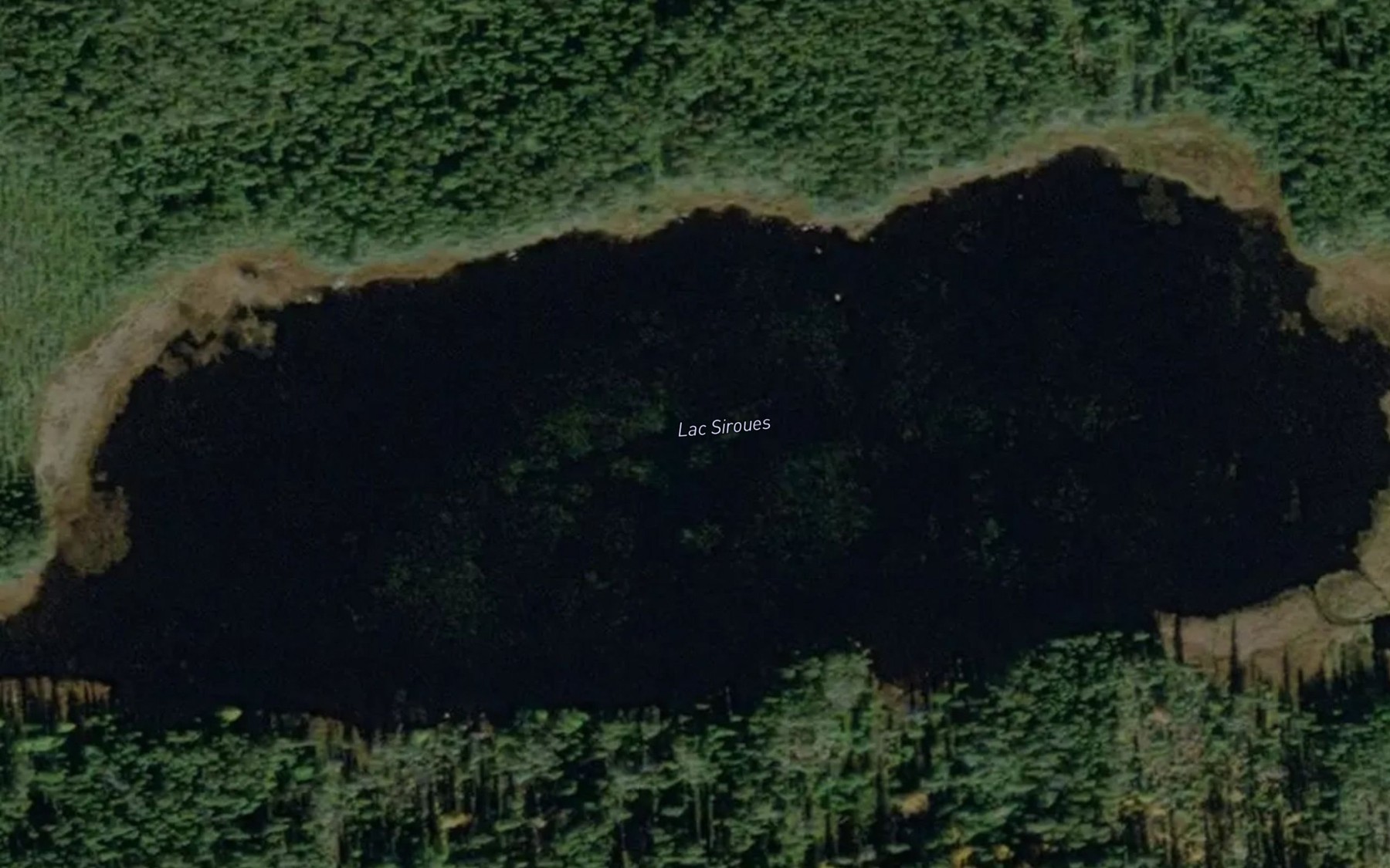 Satellite map of the Lac Siroues