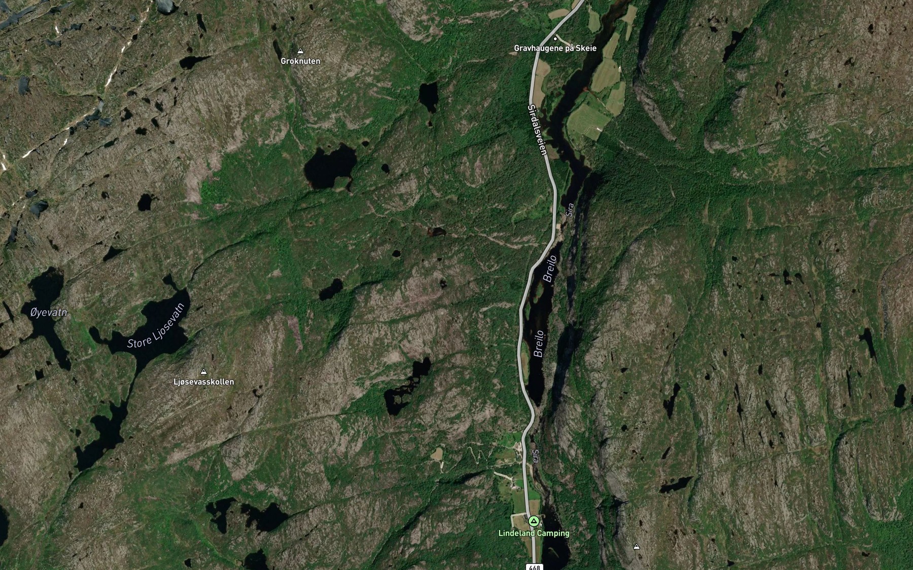 Satellite map of the Breilobekk