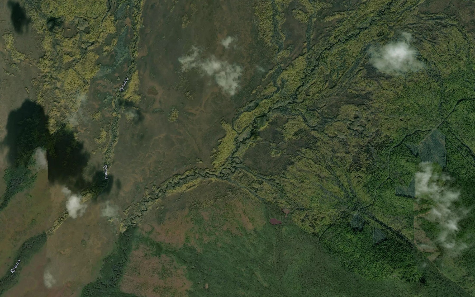 Satellite map of the Protoka Dotyginskaya