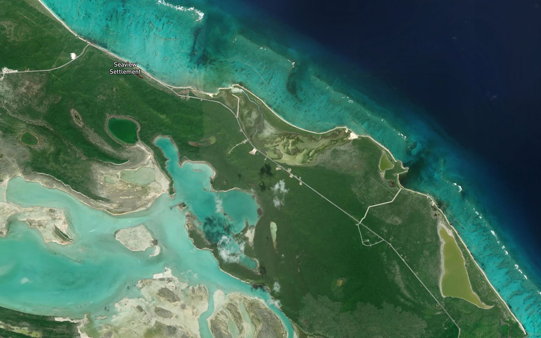 Satellite map of the Atwood Creek