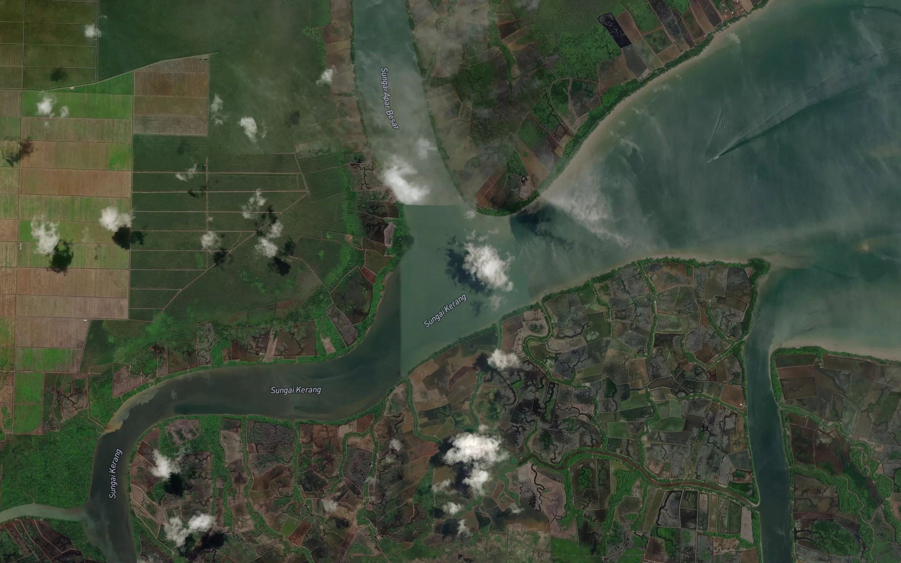 Satellite map of the Sungai Kerang