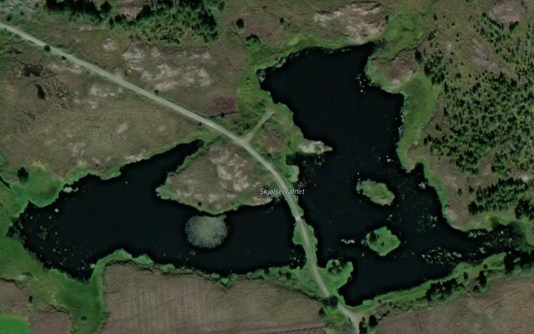 Satellite map of the Sjolsveltvatnet