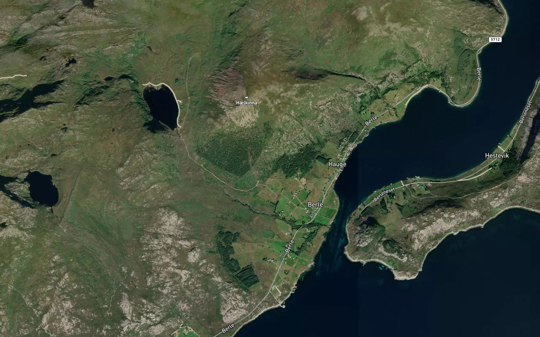 Satellite map of the Fosselva