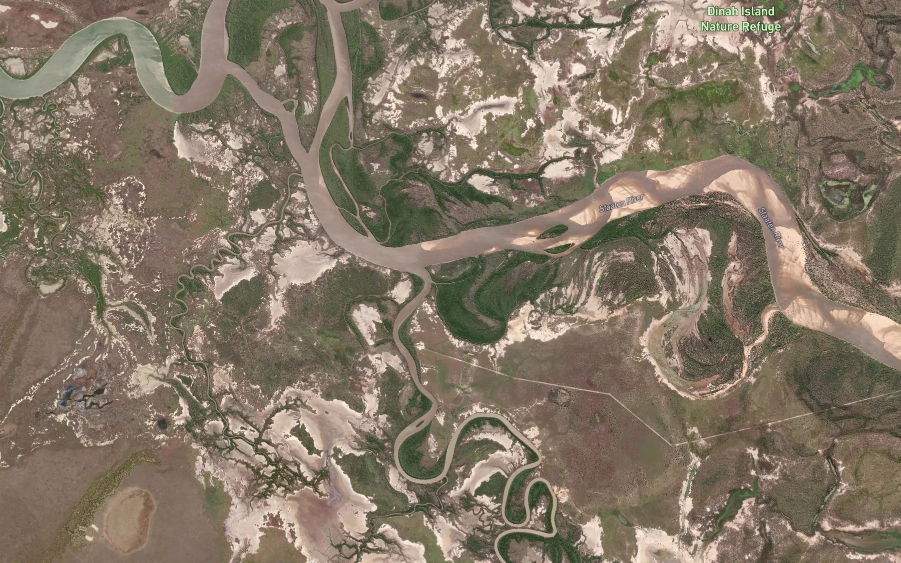 Satellite map of the Vanrook Creek