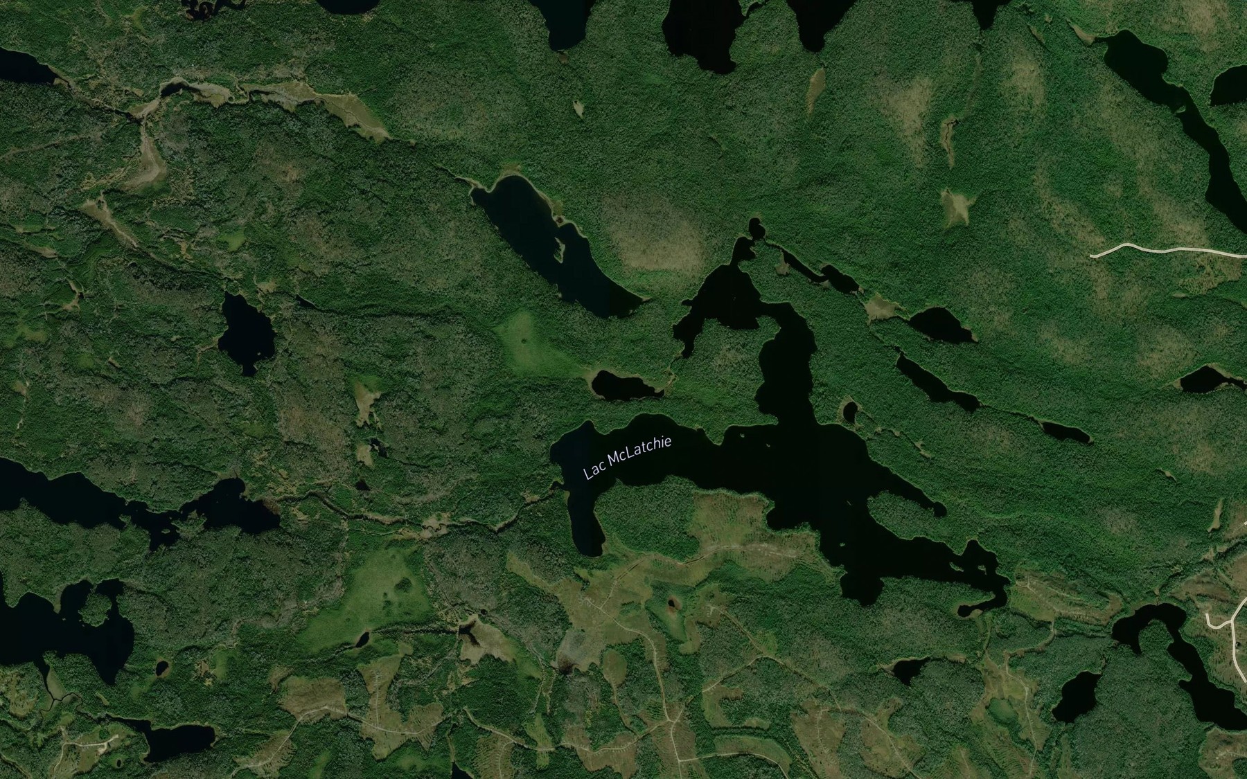 Satellite map of the Lac du Pere