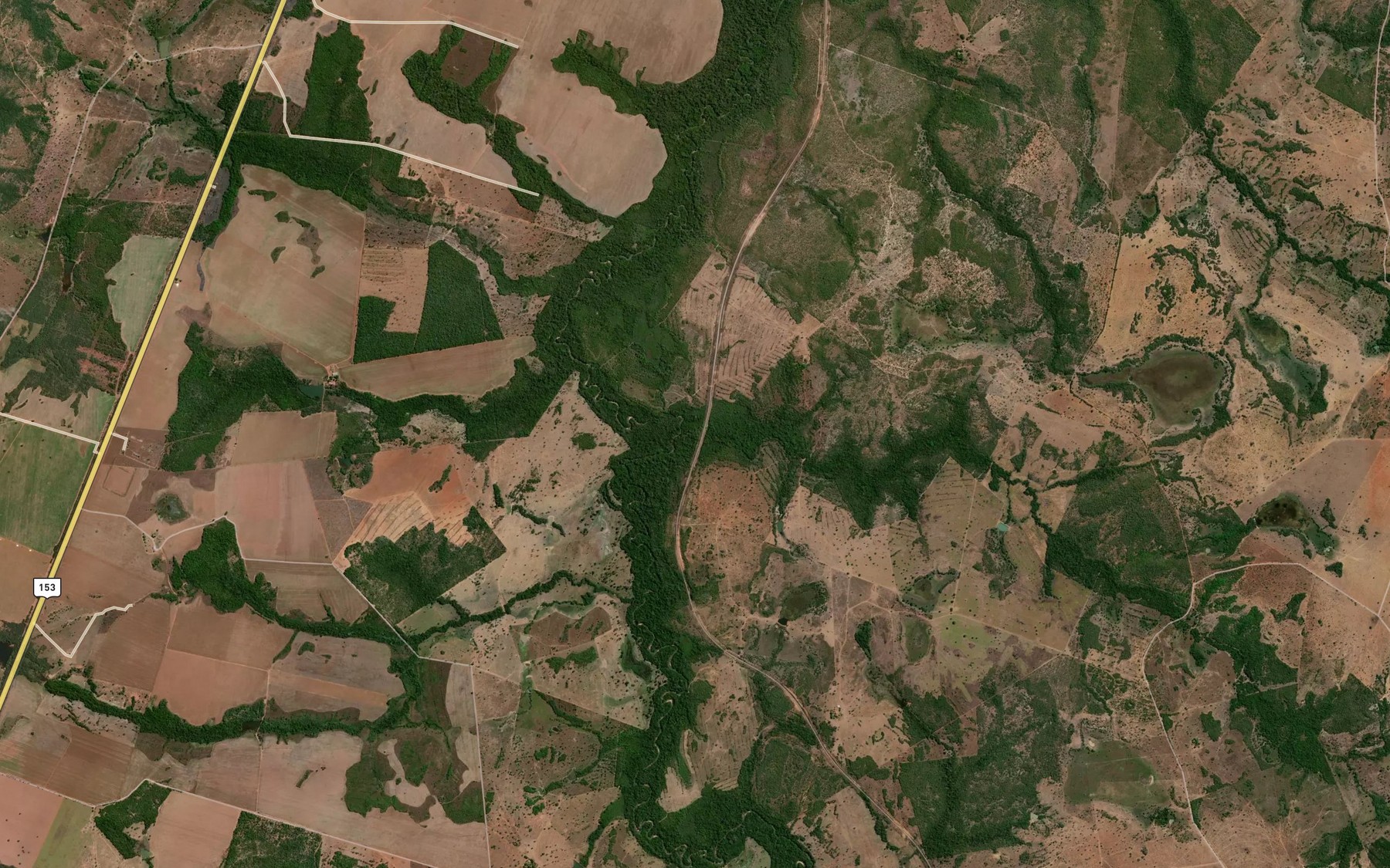 Satellite map of the Corrego da Porteira