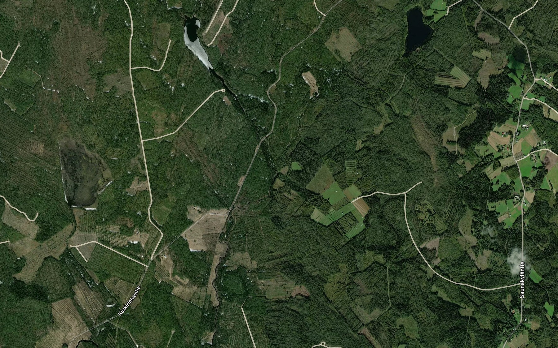 Satellite map of the Mustalamminpuro