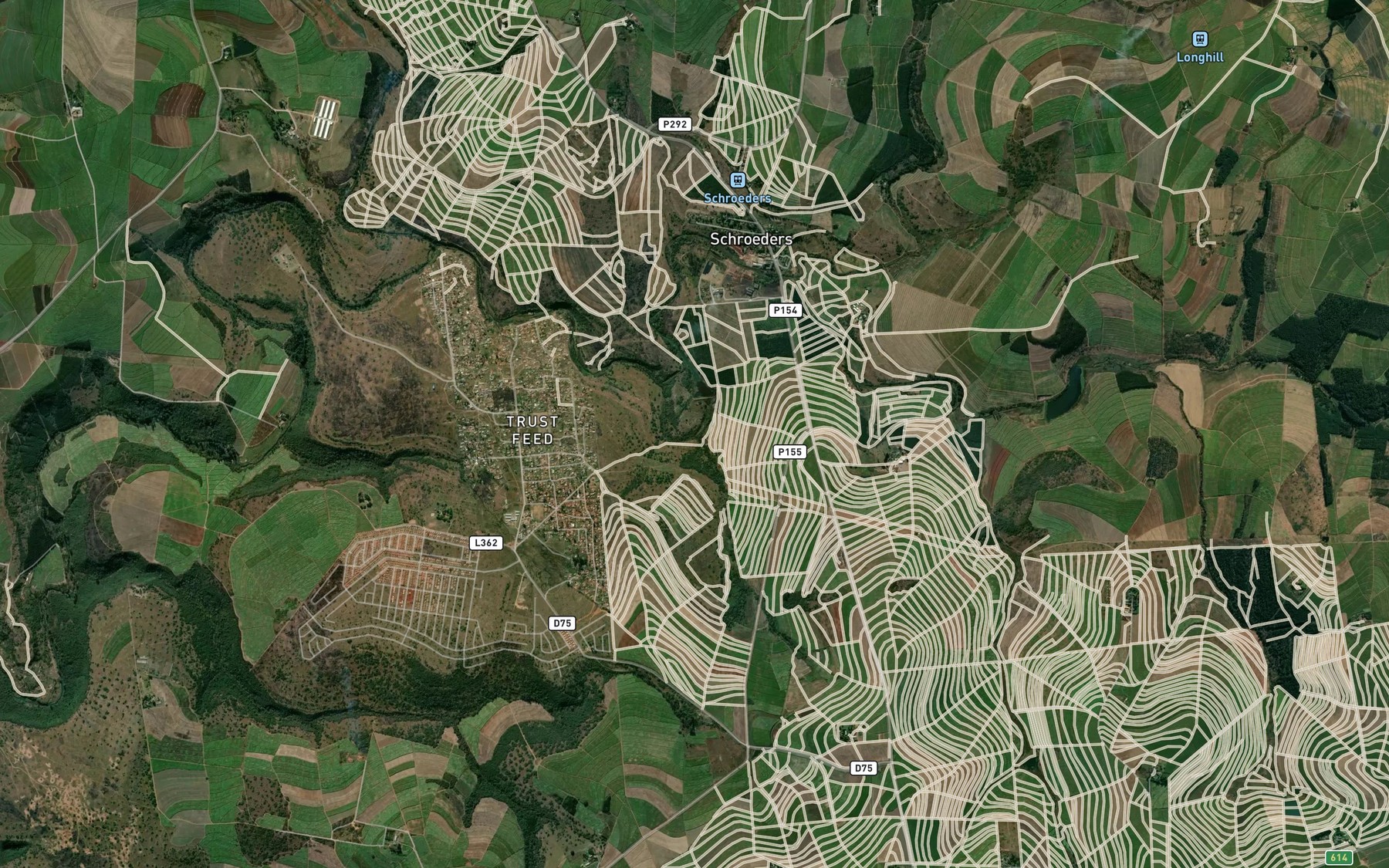 Satellite map of the Fortmanspruit