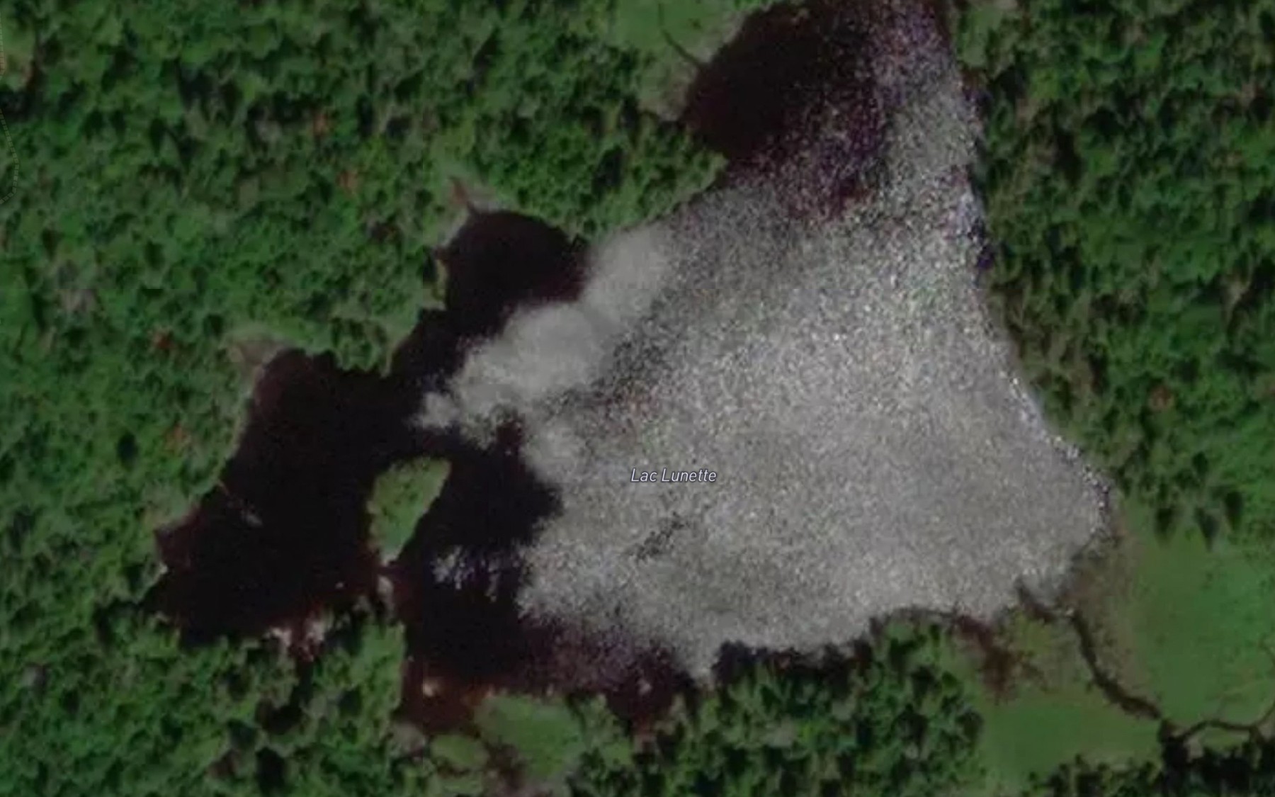 Satellite map of the Lac Lunette