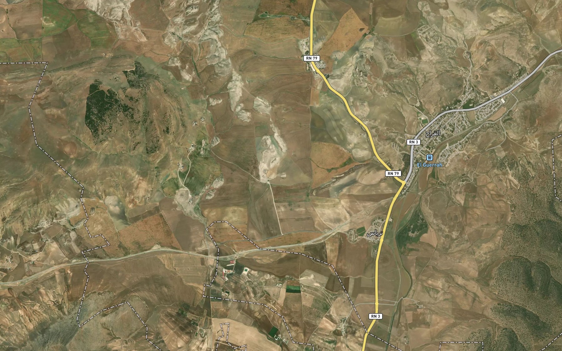 Satellite map of the Ain Cherad