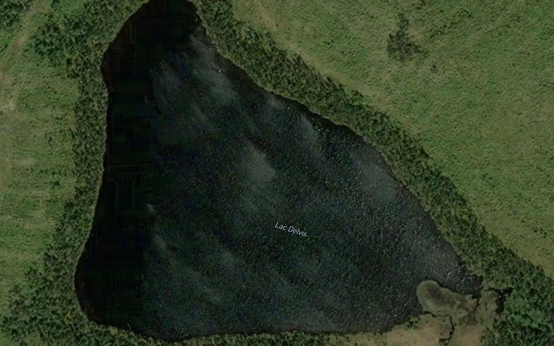 Satellite map of the Lac Delvis