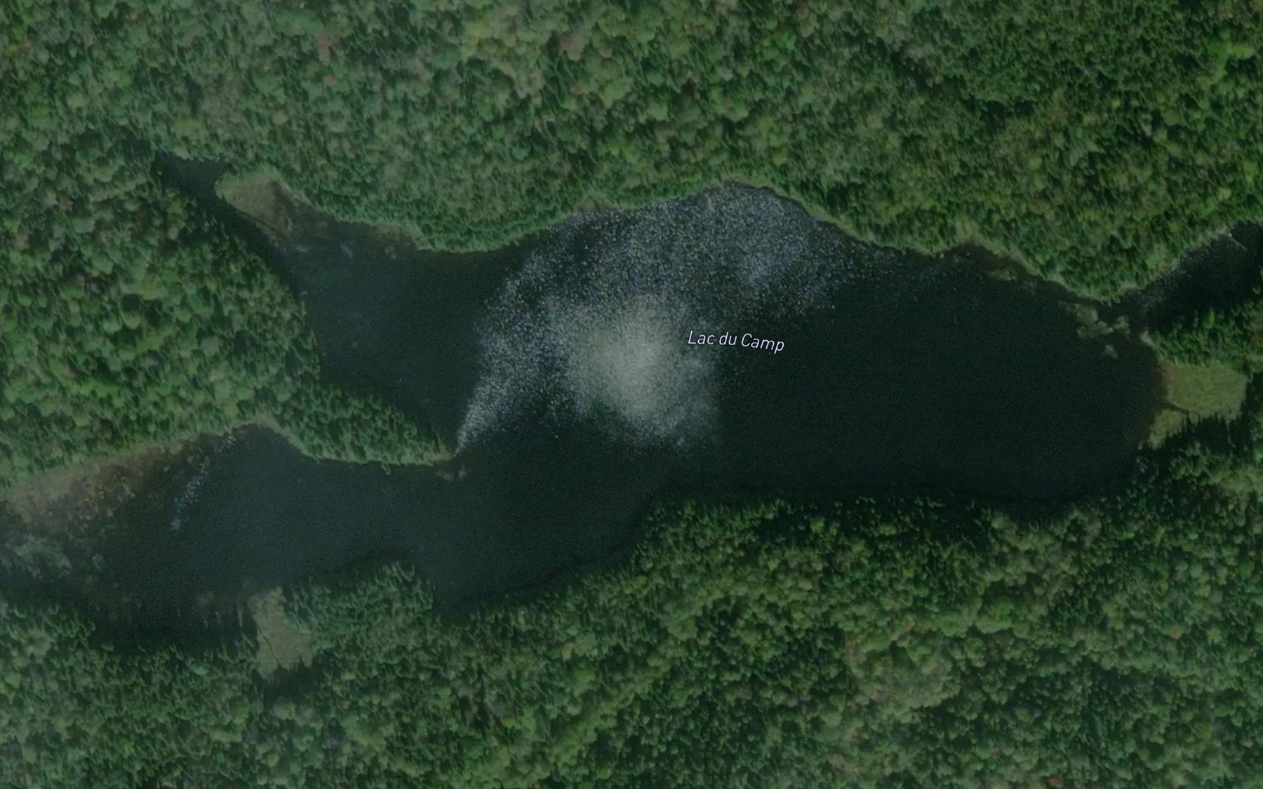 Satellite map of the Lac du Camp