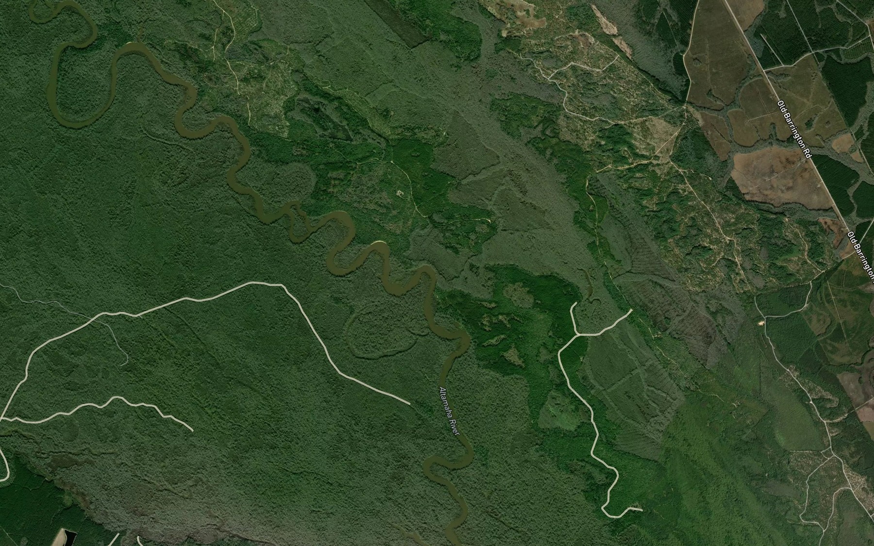 Satellite map of the Doctors Creek
