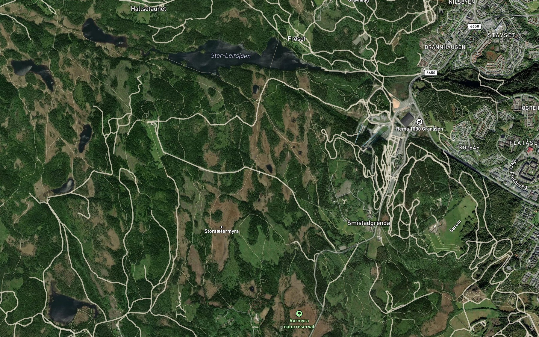 Satellite map of the Kattatjorna