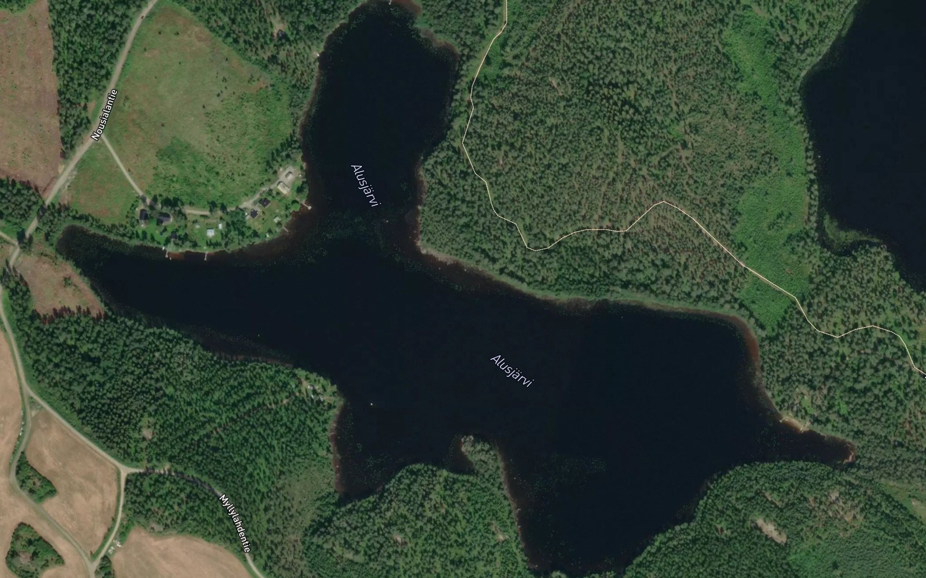 Satellite map of the Alusjarvi