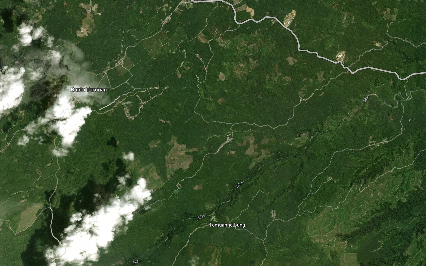 Satellite map of the Bah Kamangin