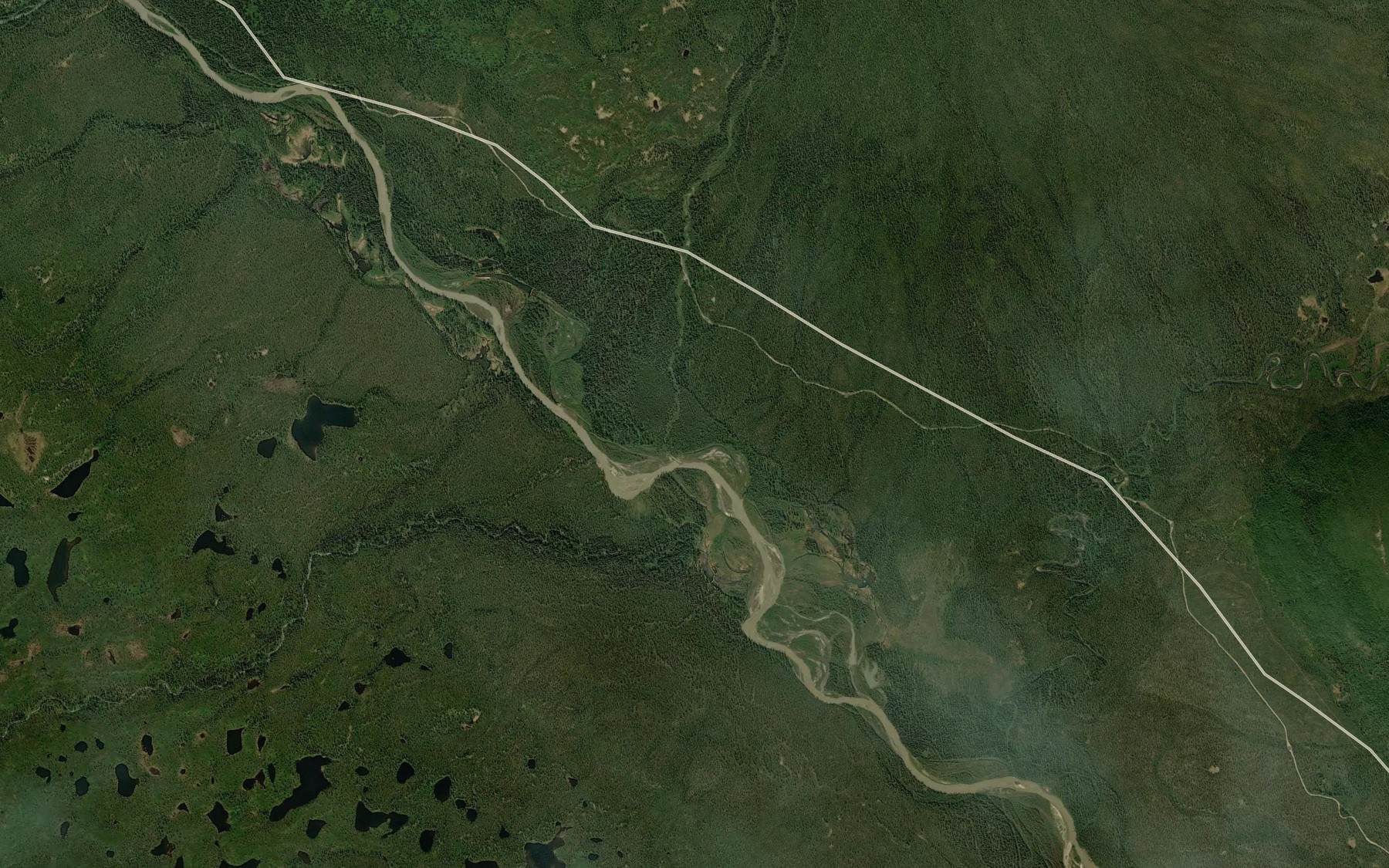 Satellite map of the Lost Creek