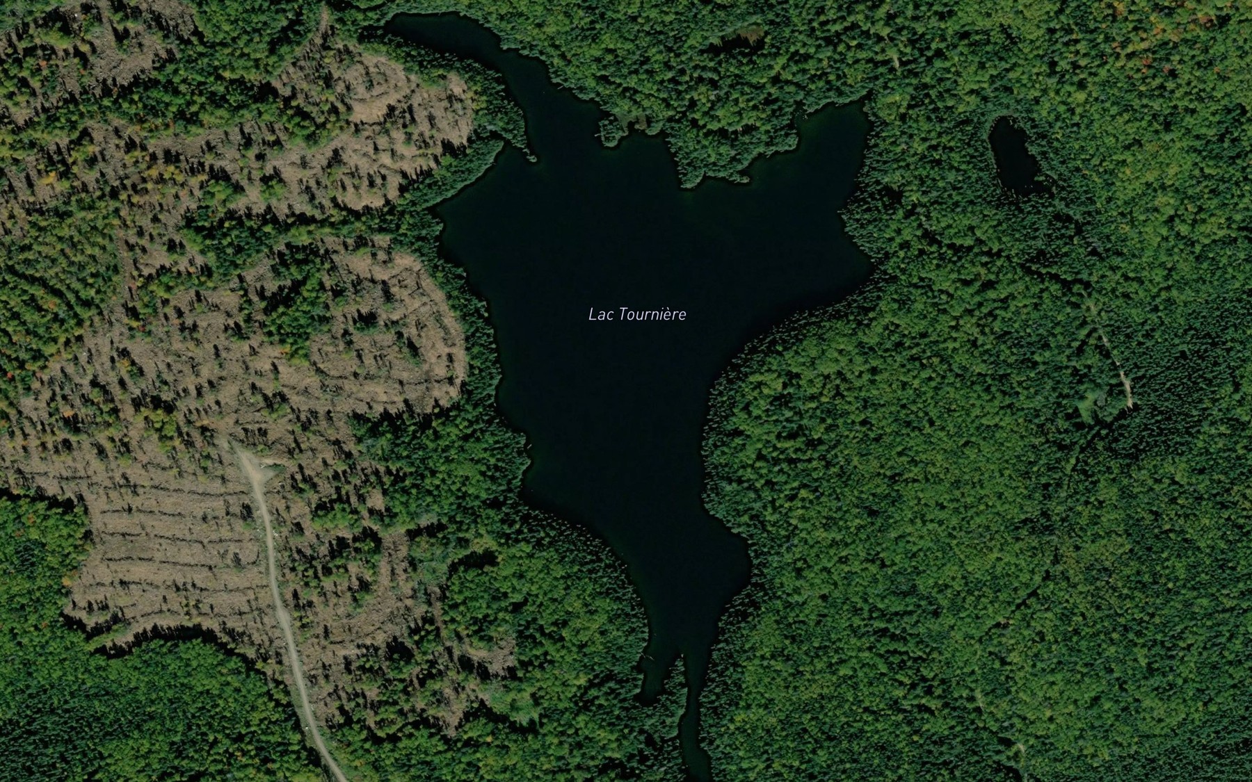 Satellite map of the Lac Tourniere