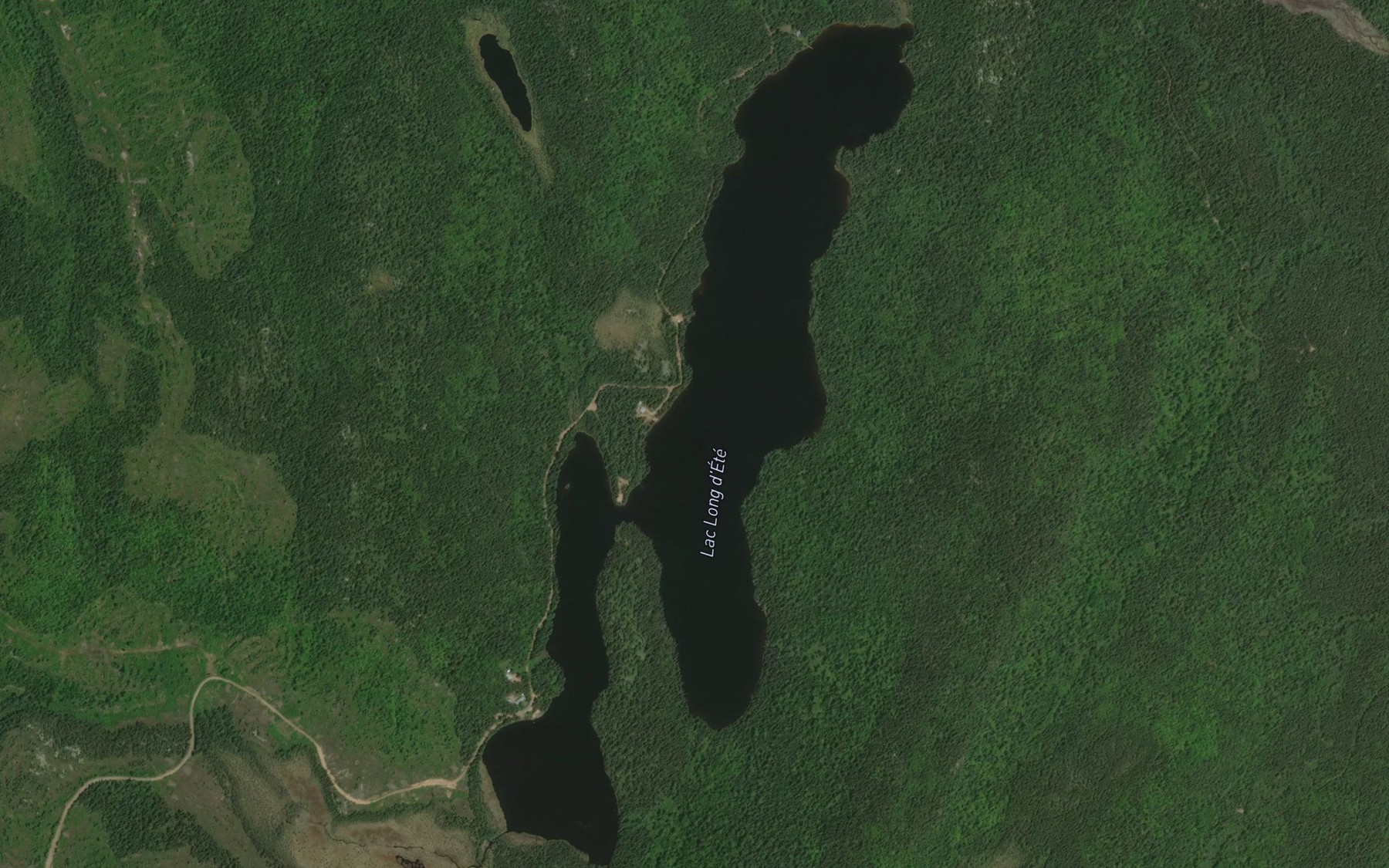 Satellite map of the Lac Long d'Ete