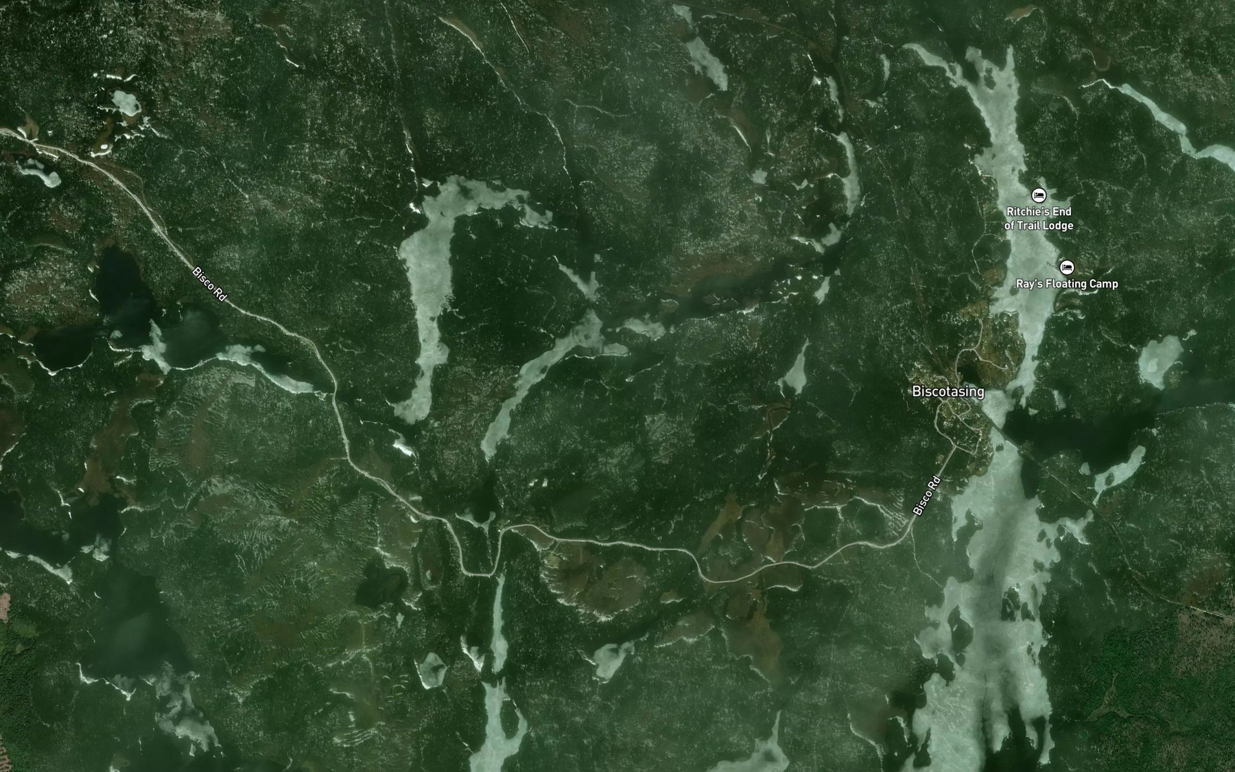 Satellite map of the Norton Creek