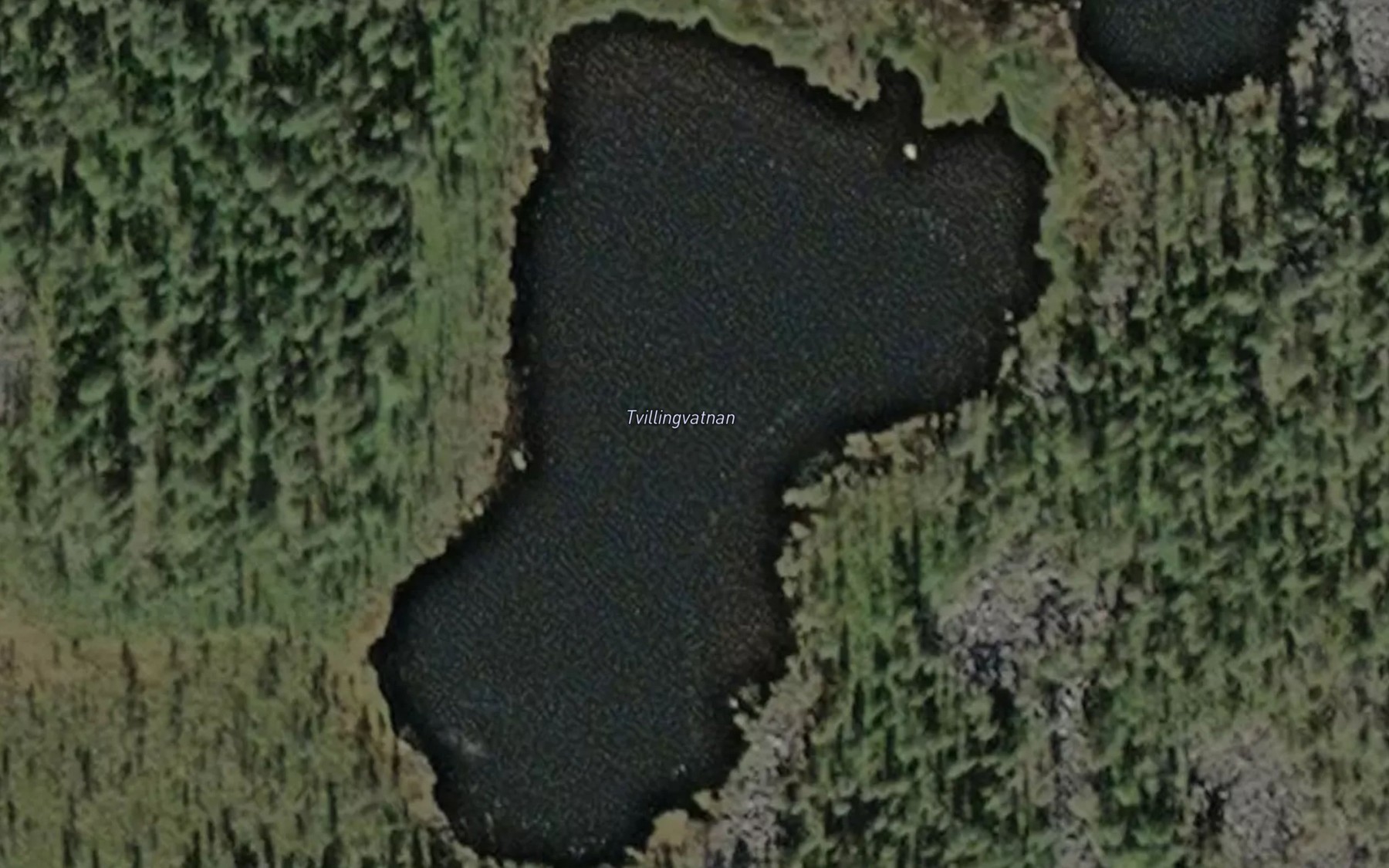 Satellite map of the Tvillingvatnan