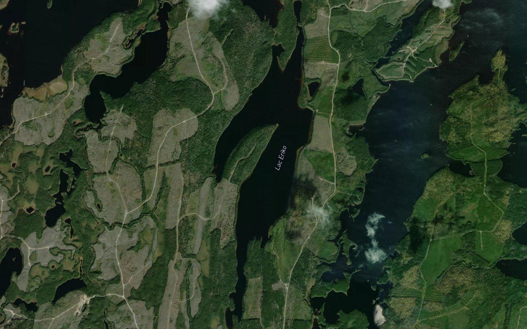 Satellite map of the Lac Eriko