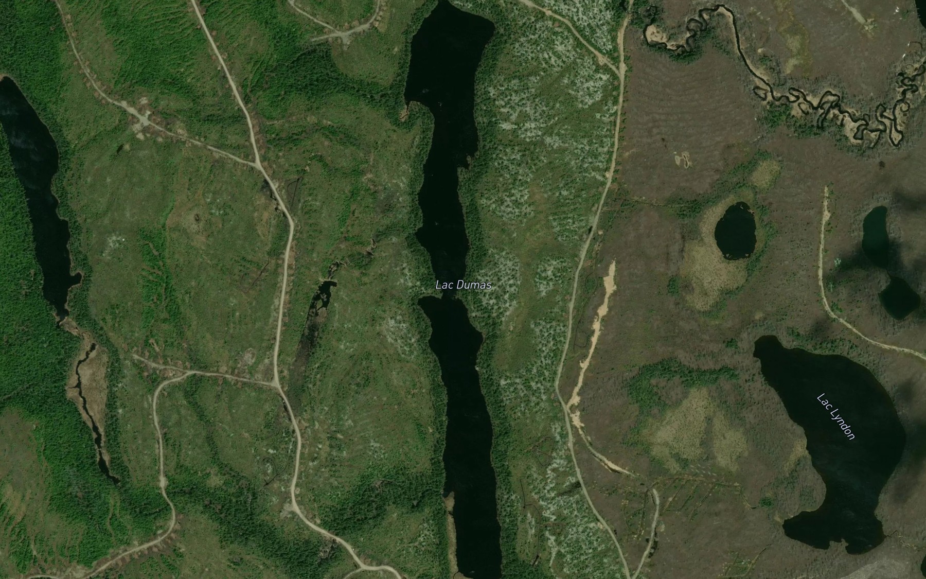 Satellite map of the Lac Dumas
