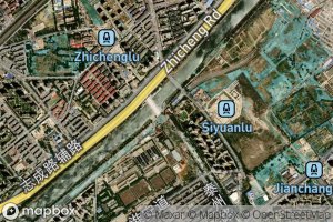 Satellite map of the Yueya He
