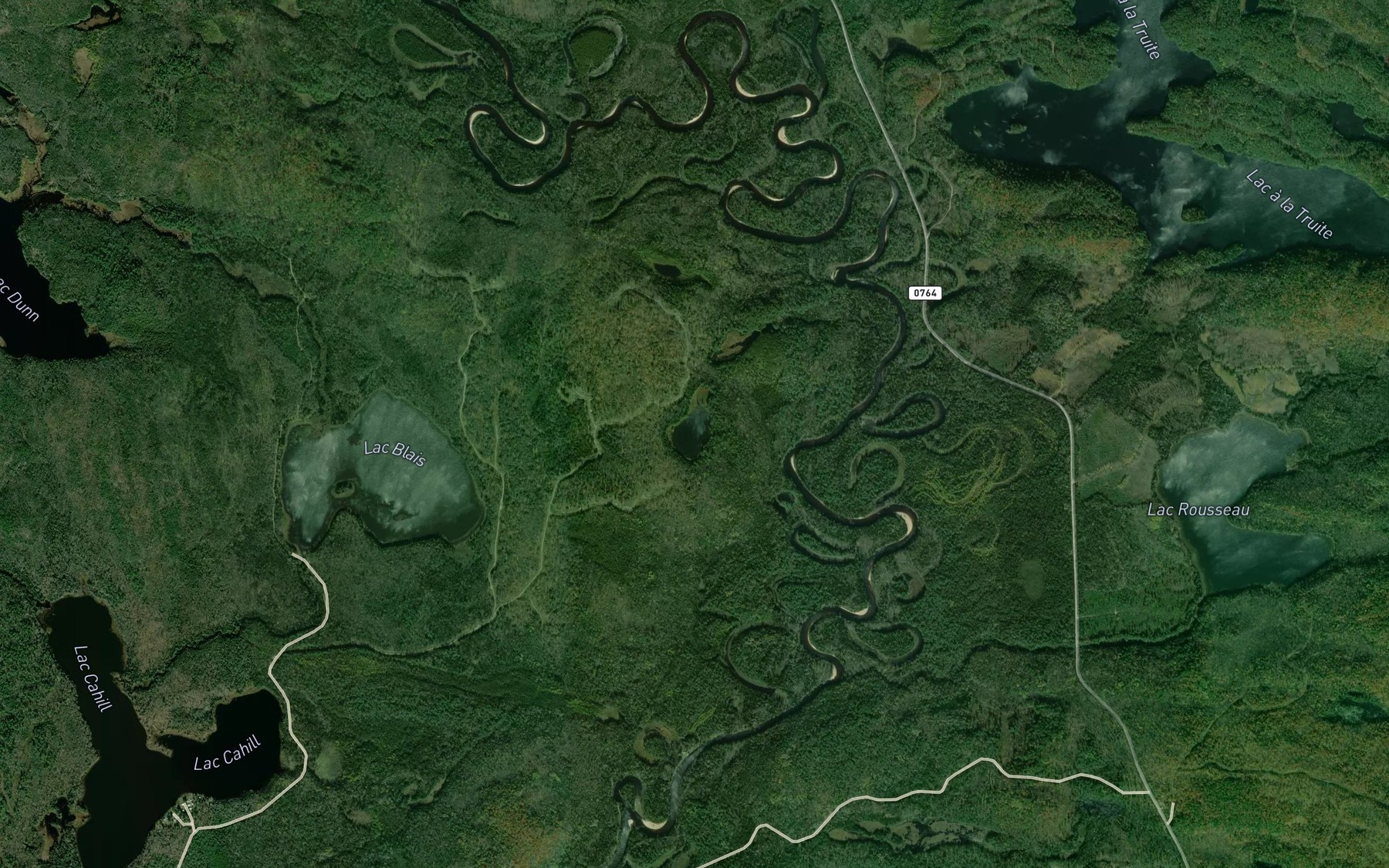 Satellite map of the Lac Cummings