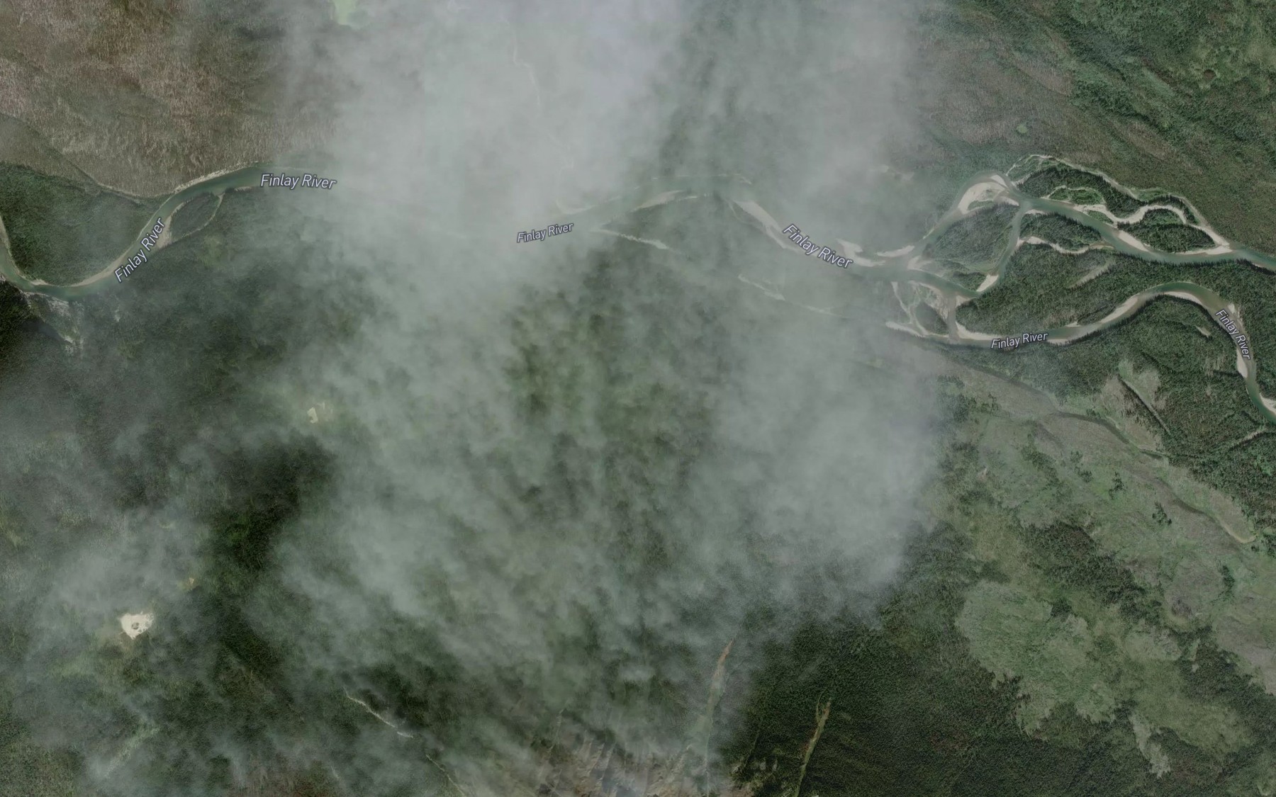 Satellite map of the Spinel Creek