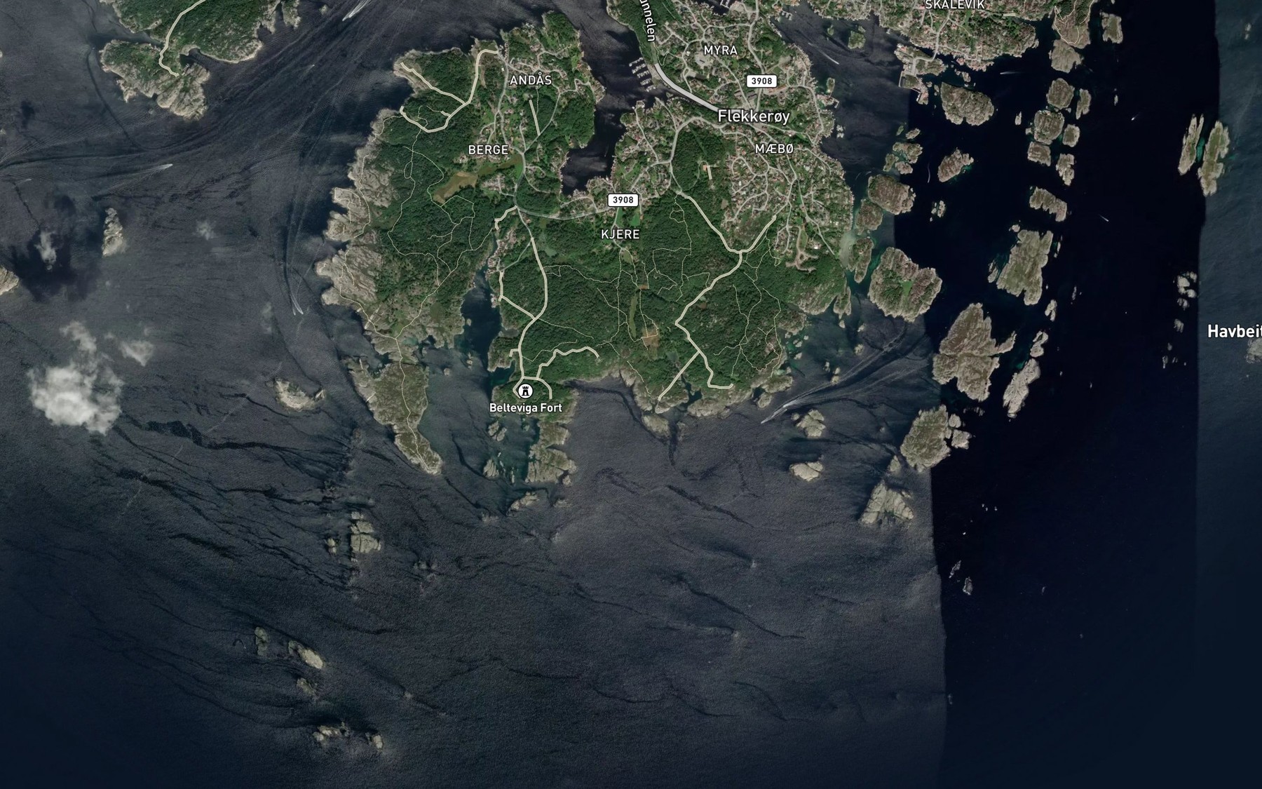 Satellite map of the Gryda