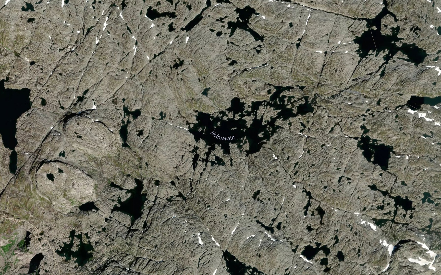 Satellite map of the Holmavatn