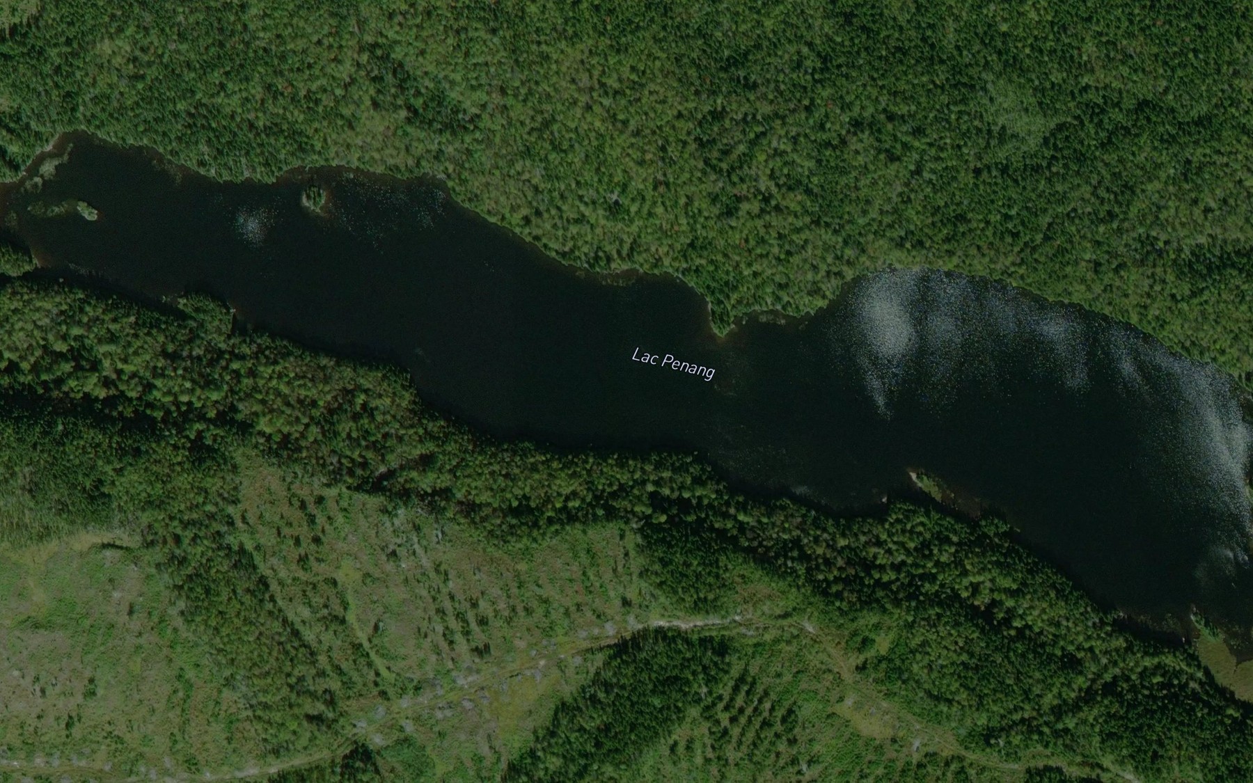 Satellite map of the Lac Penang