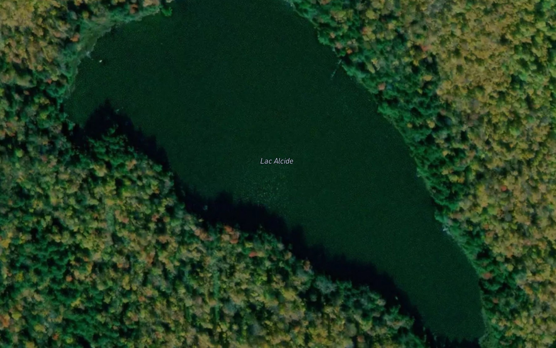 Satellite map of the Lac Alcide