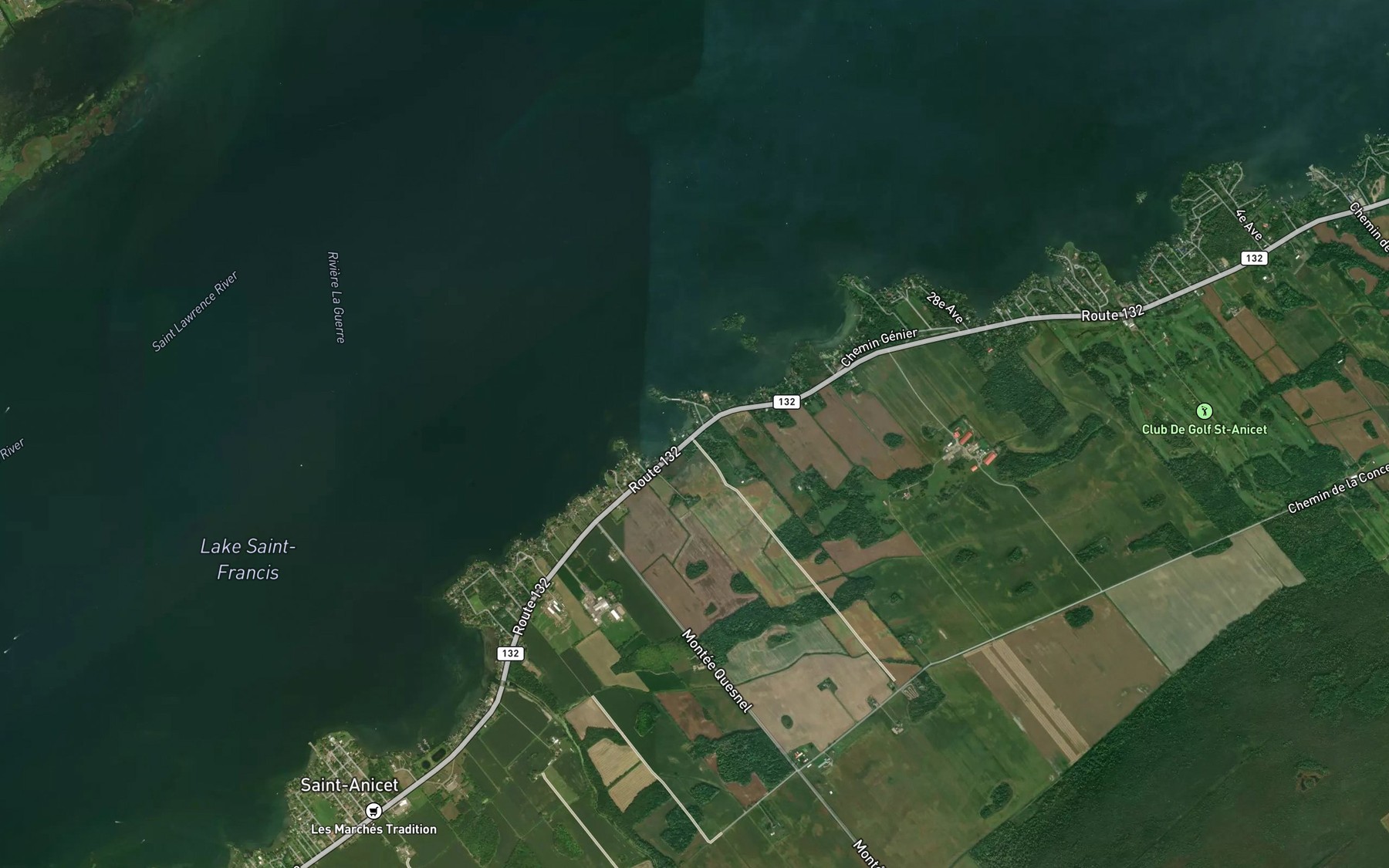 Satellite map of the Ruisseau Doyon