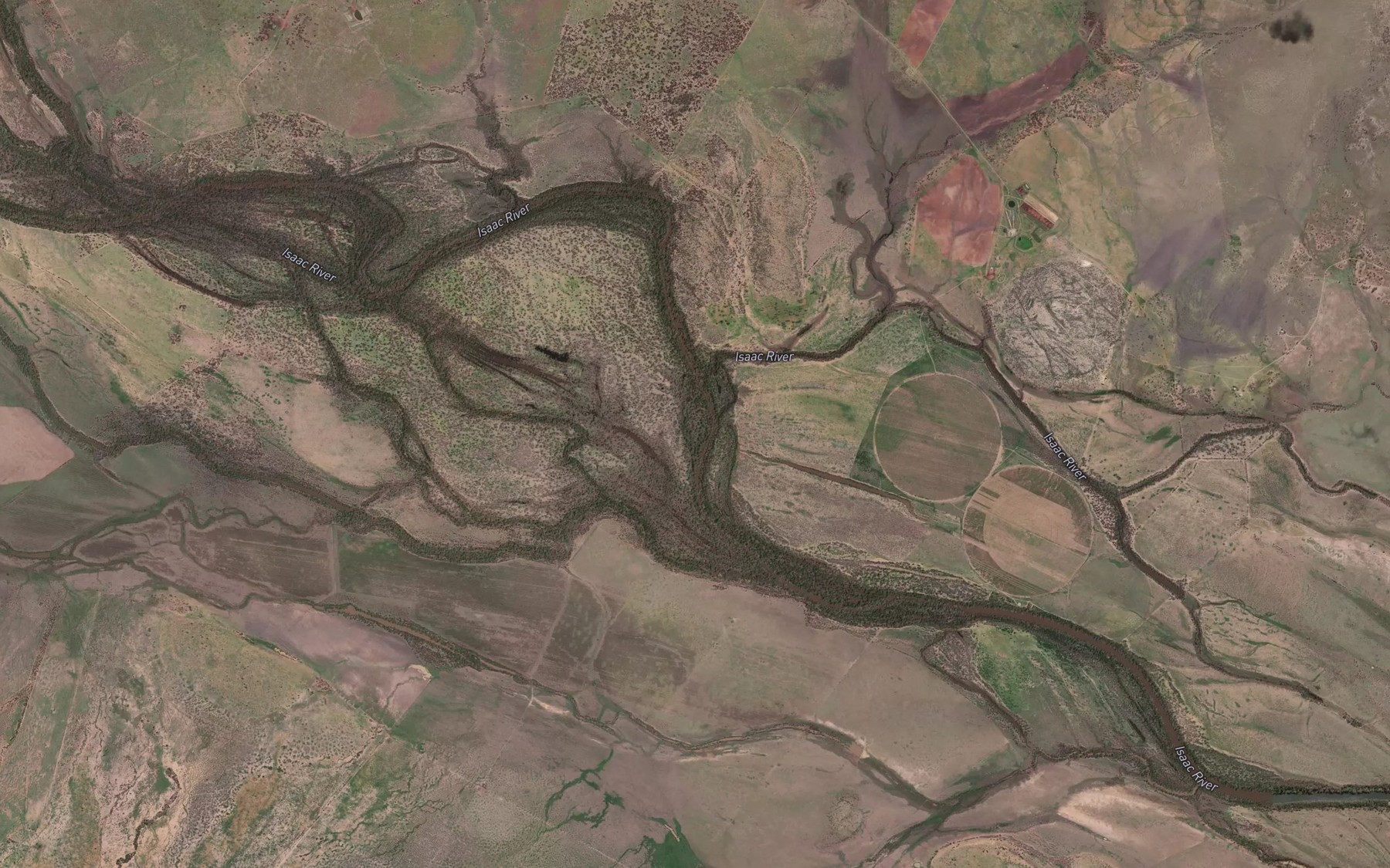 Satellite map of the Rolf Creek