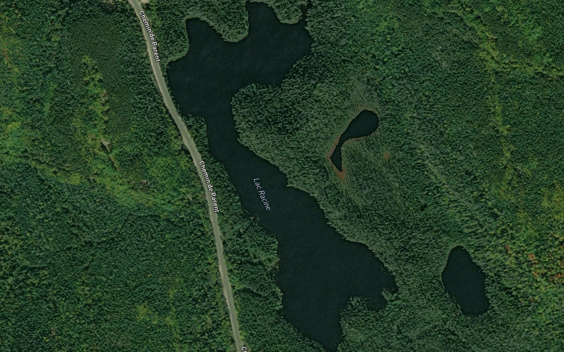 Satellite map of the Lac Racine