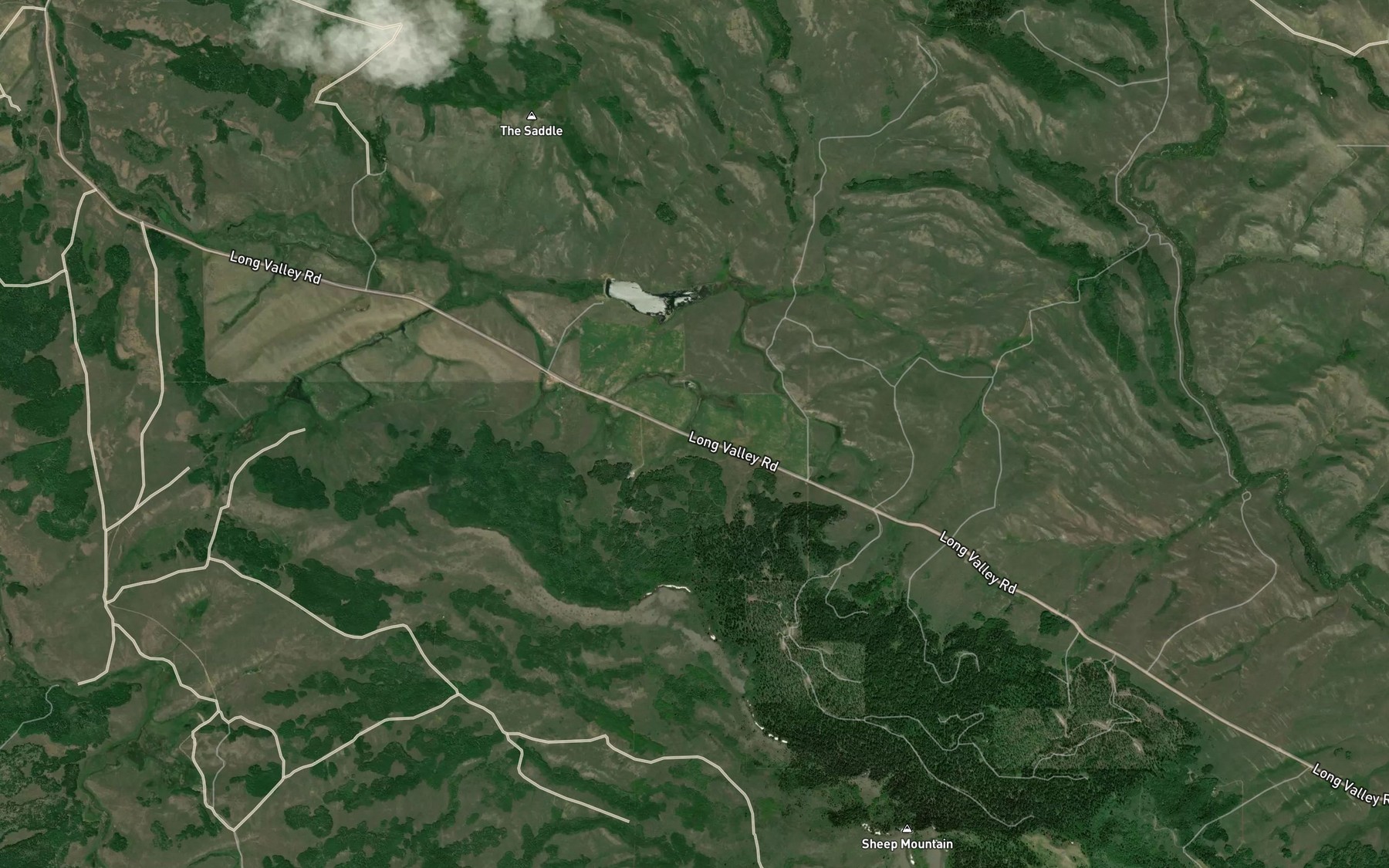 Satellite map of the Dynamite Spring