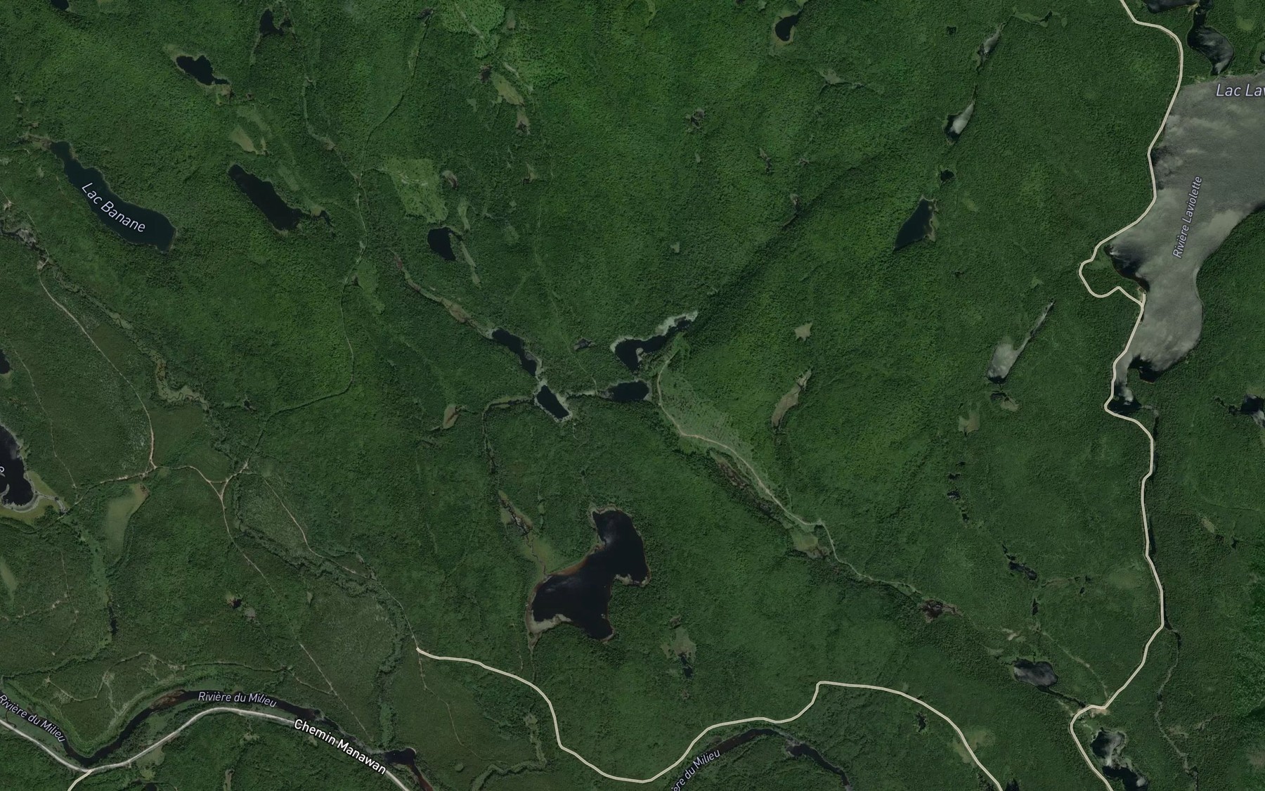 Satellite map of the Lac Mabou