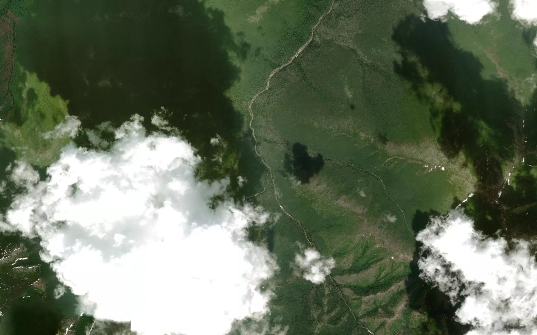 Satellite map of the Krayniy