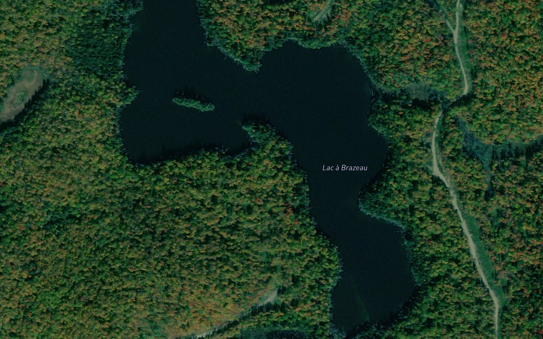 Satellite map of the Lac a Brazeau