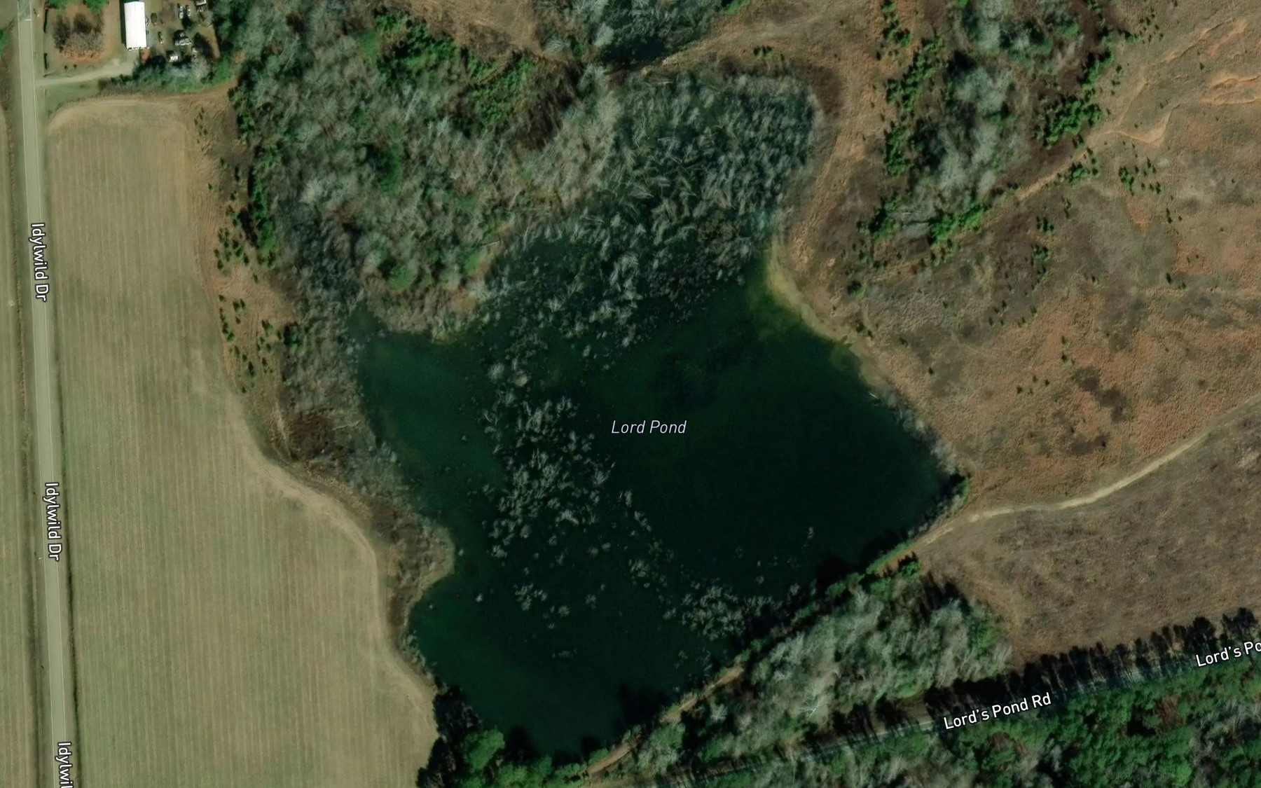 Satellite map of the Lord Pond